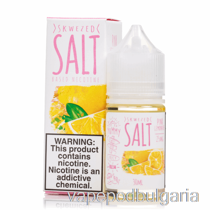 Vape 10000 Дръпки Pink Lemonade - Skwezed Salts - 30ml 50mg
